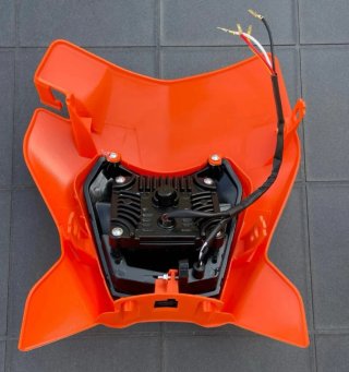 Careta LED KTM naranja enduro supermoto universal