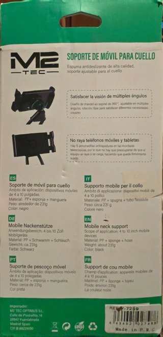 Soporte Móvil Cuello M2 TEC