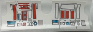 Pegatina nuevo para R5-D4 Vintage Kenner figure