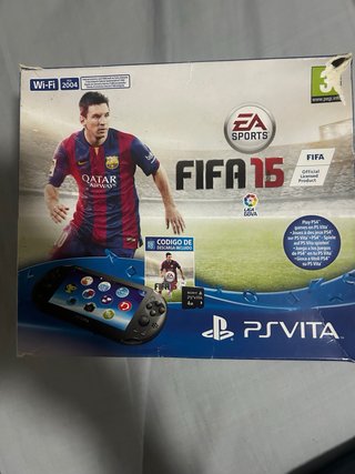PS Vita con caja, cargador y 2 juegos