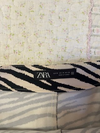 Falda pantalón Zara estampado cebra