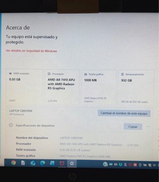 Portátil HP Azul