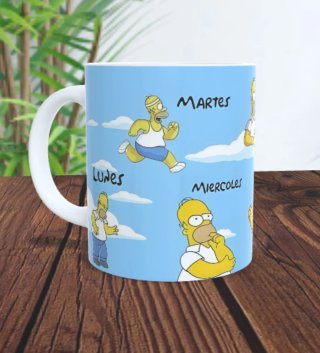Taza Homer Simpson Días Semana