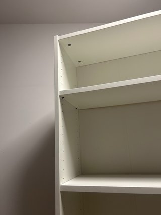 Estantería de 6 baldas madera blanca
