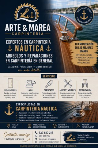 Carpintería Náutica: Reparaciones y Acabados