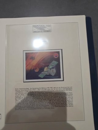 Álbum Filatélico Cometa Halley 1986