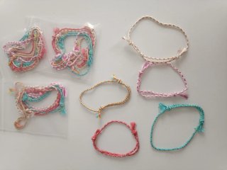 20 Pulseras Cuerda Multicolor