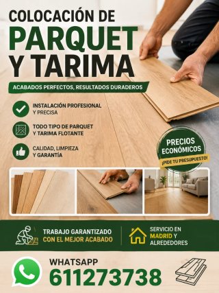 Colocación de Parquet y Tarima