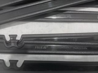 Pack 10 Perchas IKEA Negras y Blancas