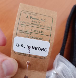 Bandolera Marisma J. Ponce Piel Negra (Estrenar)