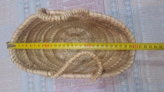 Capazo pequeño con estrella rosa