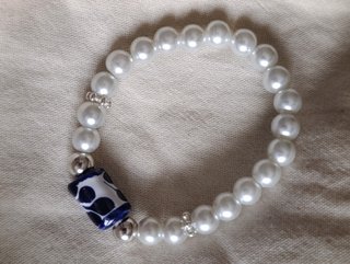 Pulsera Perlas y Talavera Mexicana