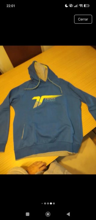 Sudadera Tenth azul con capucha