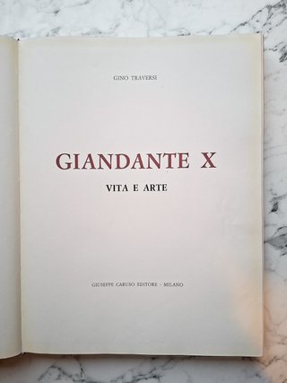Giandante X Vita e Arte Traversi Caruso 1963