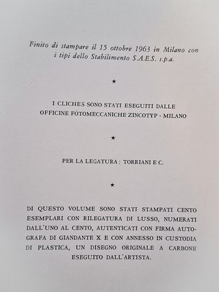 Giandante X Vita e Arte Traversi Caruso 1963