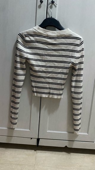 Jersey rayas blanco y negro talla S