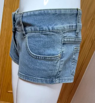 Mini shorts vaqueros tiro bajo Talla S