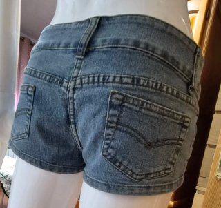 Mini shorts vaqueros tiro bajo Talla S