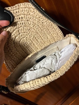 Bolso rafia Zara