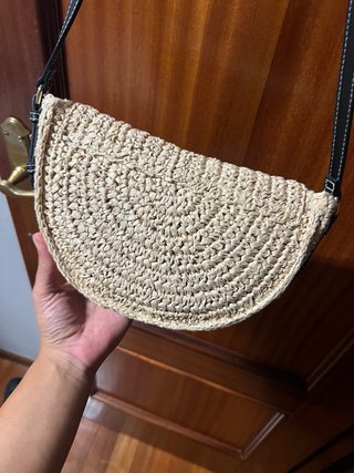 Bolso rafia Zara