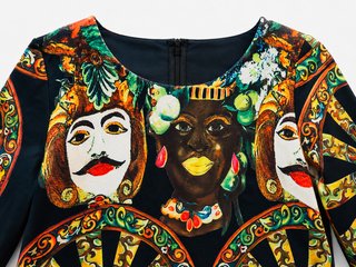 Nuevo Vestido mini Estampado Siciliano