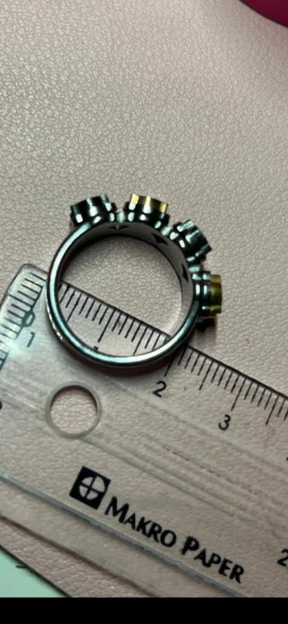Anillo Tous Oso Dorado y Plateado