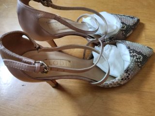 Zapato combinado tacon medio LODI Talla 40 Piel