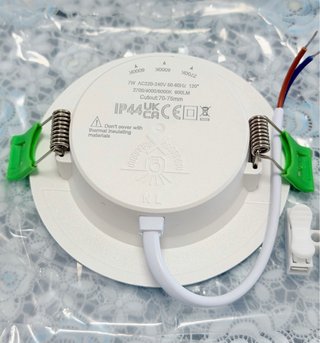 6 Focos LED empotrable 230V7W 3Tonos Luz Ajustable
