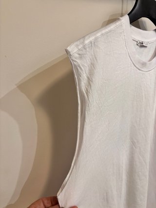 Camiseta sin mangas Zara Blanca Talla L