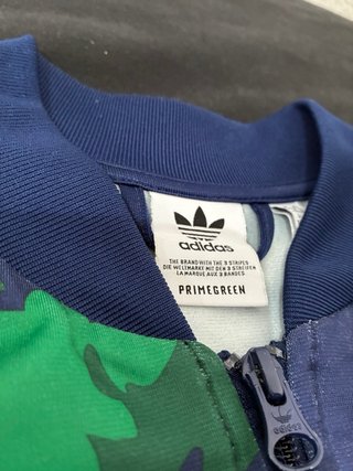 Chaqueta Adidas Camuflaje Azul y Verde