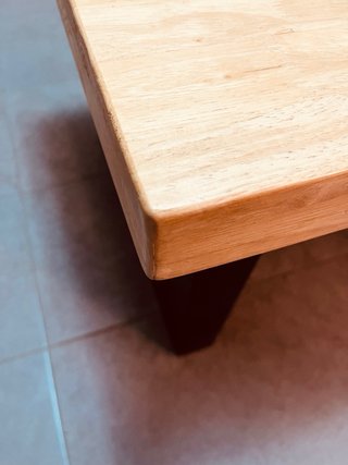 Mesa de centro madera y metal Elevable