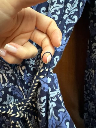 Vestido Zara azul estampado talla S