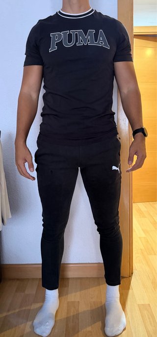 Conjunto Puma Evostripe + camiseta y sudadera
