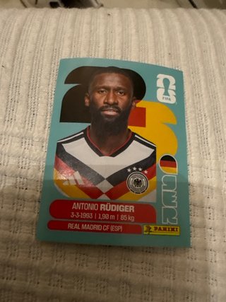 Cromo Antonio Rüdiger Panini 2026