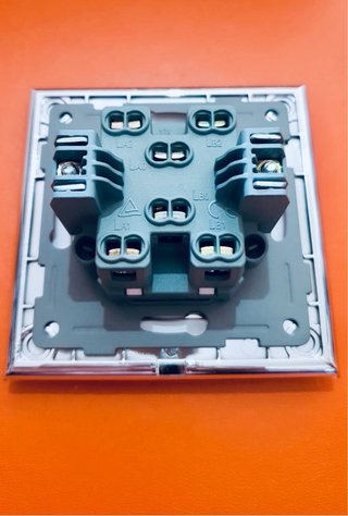 Interruptor de Luz Blanco 2 Gang 1 Way