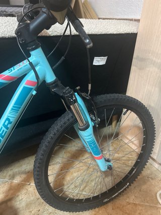 Bicicleta Rockrider ST 500 24 Celeste