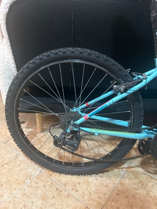 Bicicleta Rockrider ST 500 24 Celeste