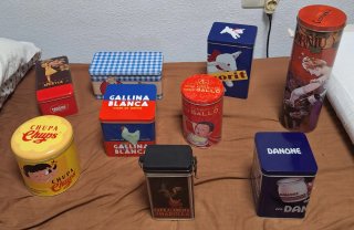Colección de latas vintage