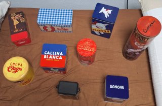 Colección de latas vintage