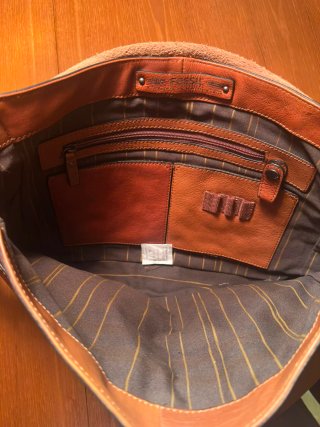 Bolso Bandolera Fossil Marrón Piel