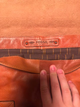 Bolso Bandolera Fossil Marrón Piel