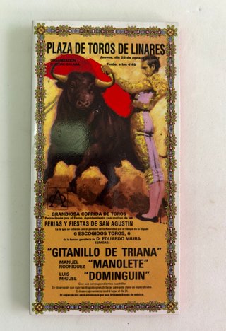 Azulejo Taurino Manolete Linares 1947