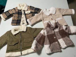 Chaquetas bebé forradas (4 uds) de 3-6meses