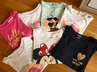 camisetas manga corta niña