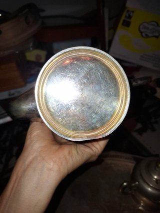 Juego de café y té plateado