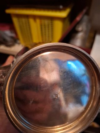 Juego de café y té plateado