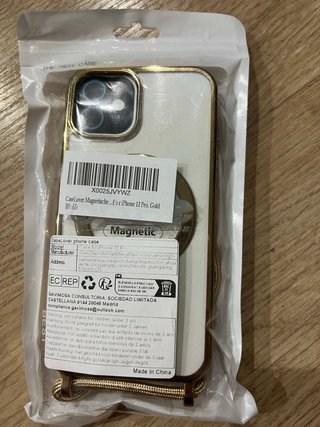 Funda iPhone 12/12 Pro Magnética Dorada