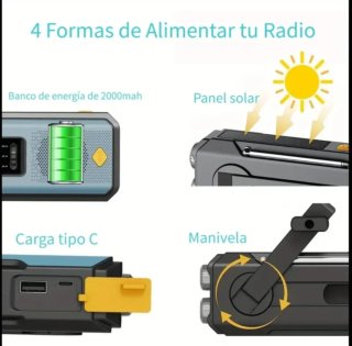 Radio Multiusos Gris y Verde