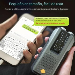 Radio Multiusos Gris y Verde