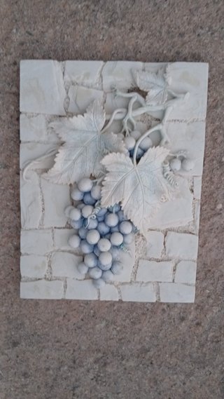 Azulejo decorativo de pared uvas